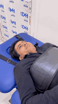 #علاج حالة انزلاق غضروفي مزمن في عيادة التفوق  تماثل مريض للشفاء حيث ك...