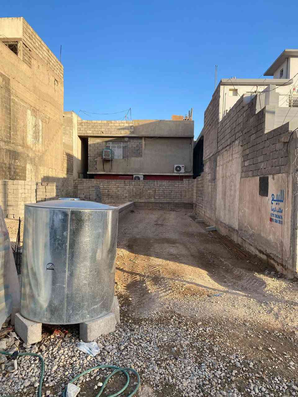 للبيع للبيع
ارض للبيع ملك صرف
حي البكر قرب مدرسة الارقم
مساحة الارض 100م وجهة 5
للاستفسار والسعر وباقي التفاصيل الاتصال على الارقام التاليه

***********

***********
او مراجعة مكتب لارسا لتجارة العقارات والمقاولات عنوان المكتب سايدين حي النور مقابل جامع طاهر زيناوه نستقبل كافة العروضات بمختلف المساحات السكني والتجاري
