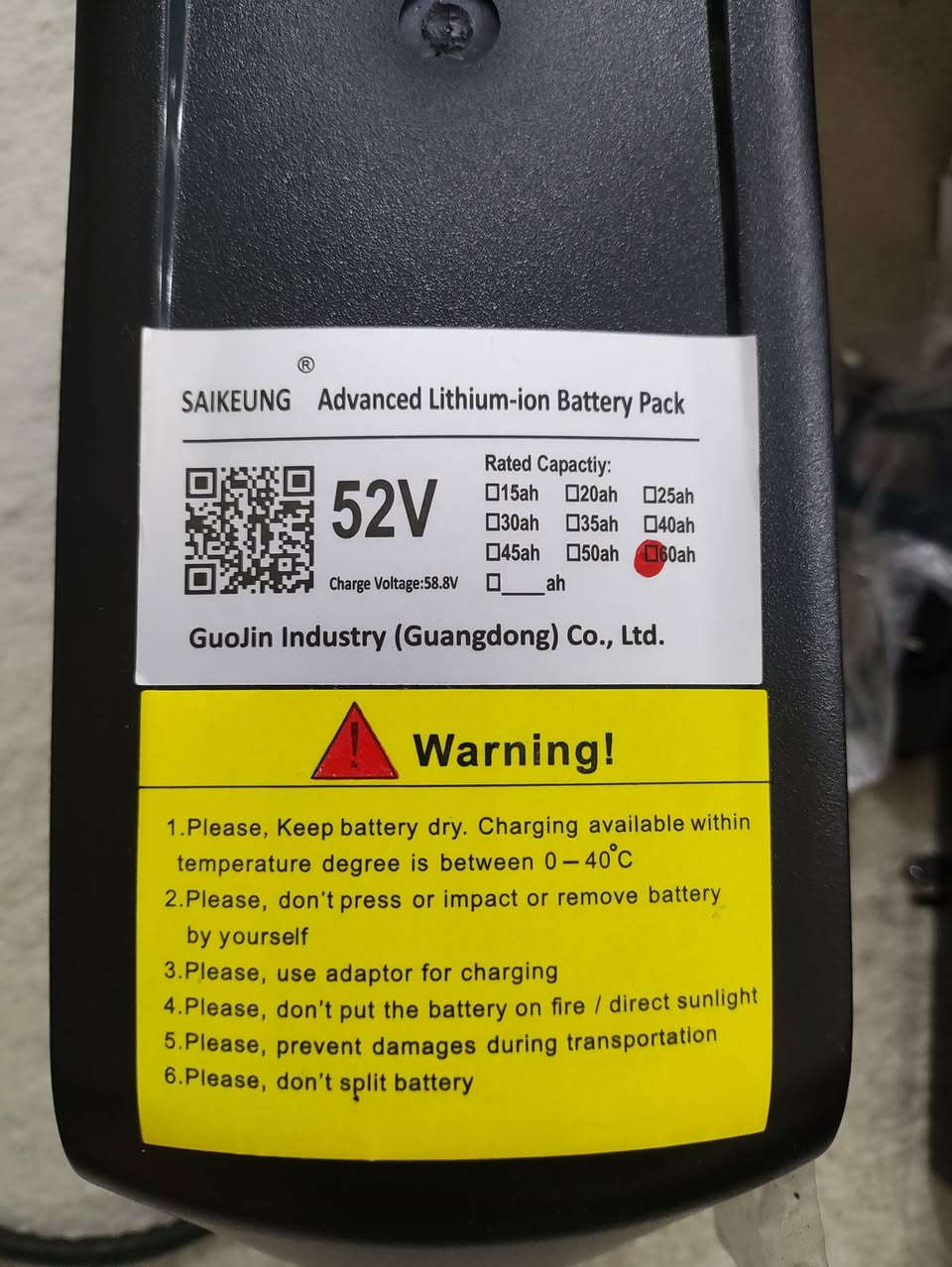 بطاري 52v 60A
جديد مع شاحينة و ملحقاتة


**إذا كنت صاحب هذا الإعلان وتريد حذفه لأي سبب، رجاءا أرسل رسالة إلى الدعم الفني**