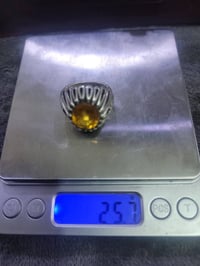 فضة ٩٢٥ • ياقوت أصفر • قياس ٢٣