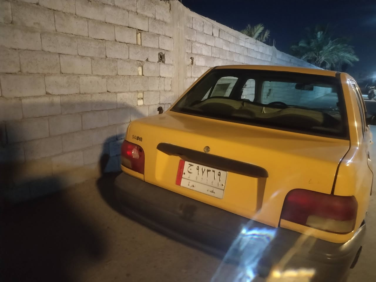 السلام عليكم سايبه موديل ٢٠١٧ مصفره هيأ وغرامات تحويل ثاني يوم شواصي جديدات كير خير من الله محركها نضيف تبريد شغال تخم تاير بغداد الاماني بغداد حي البتول رقمي ***********

