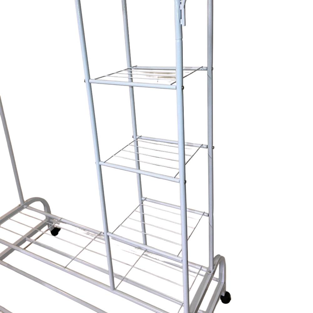 ✨ رتّب ملابسك بسهولة مع حامل الملابس المزدوج TW-668

تصميم عملي مزدوج القضيب يوفر مساحة أكبر للتعليق 👌
يتحمّل وزن قوي حتى 88 كغم 💪
مصنوع من أنابيب حديد مطلية لثبات وأناقة 🖤
طابقين سفليين للأحذية والحقائب 👟👜
مناسب للاستخدام داخل وخارج المنزل 🏠🌿

ترتيب ذكي بدون فوضى!