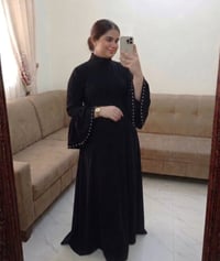فستان محجبات • أسود فاحم • قياس ٤٤/٤٢