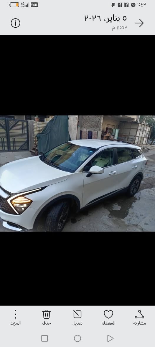 السلام عليكم من رخصه مدير بيع مستعجل كياسبورتج ٢٠٢٣ حادثه أبواب وانصبغت احزام ٣٨ والسعر بلاش جوه سوك ابيع بيع مستعجل ١٥٦ وبيه مجال للشراي هاتف *********** واتساب بي غير متواجد ع فييس
