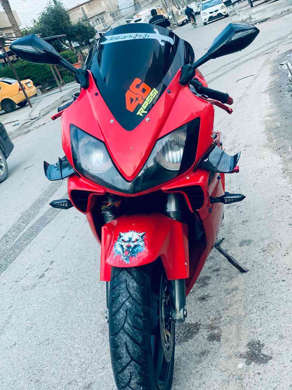 سلام عليكم F4i 600 كفالة دراجة تخبل مكينة صافية تسارع يخبل منضومة زينونون لدات اشاير مرايات تايرات جدد اجنحة كاربون فايبر اكزوز راجمة حماوة 82 اعلى شي وصل تجي طفي البنكة تصعد حماوة 118 طفي شغل الف مرة دراجة لگطة سعر 24 بيها شي بسيط مكانها بغداد سريع محمد القاسم قرب شركة تويوتا *********** وكل الهلا
