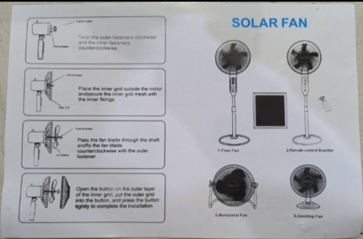 #مروحة كهرباء+ #طاقة شمسية
#واير بطول ٥ م
 #بطارية ليثيوم 
#جودة عاليه اطلب المنتج قبل دخول الموسوم وصعود الأسعار
#السعر ٤٠ ألف


**إذا كنت صاحب هذا الإعلان وتريد حذفه لأي سبب، رجاءا أرسل رسالة إلى الدعم الفني**