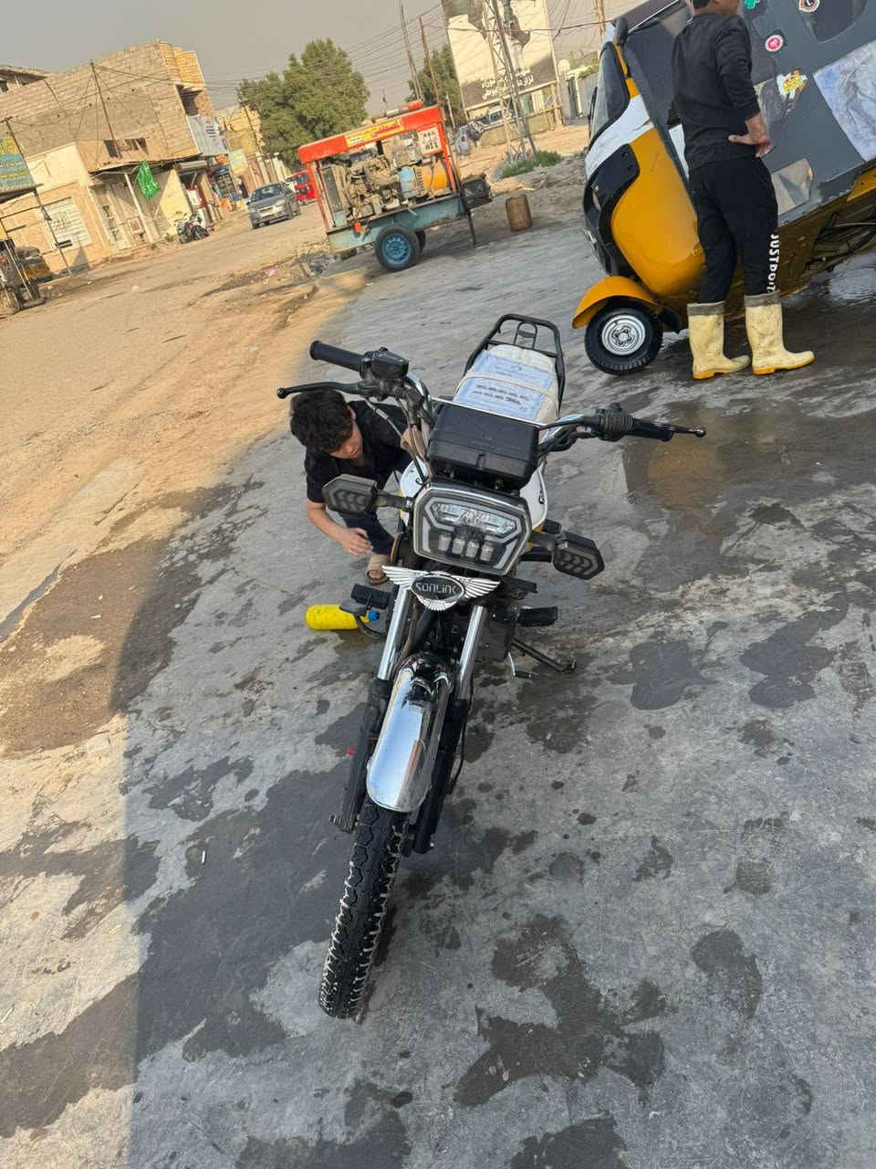 درجة يرانيه سونك البيع مديل 2025 دراجه منزله بيدي صار 3اشهر دراجه مكينه كفاله من كلشي يرادله ترتيب قليل سعر 625بيه مجال مكان الشعب ***********
