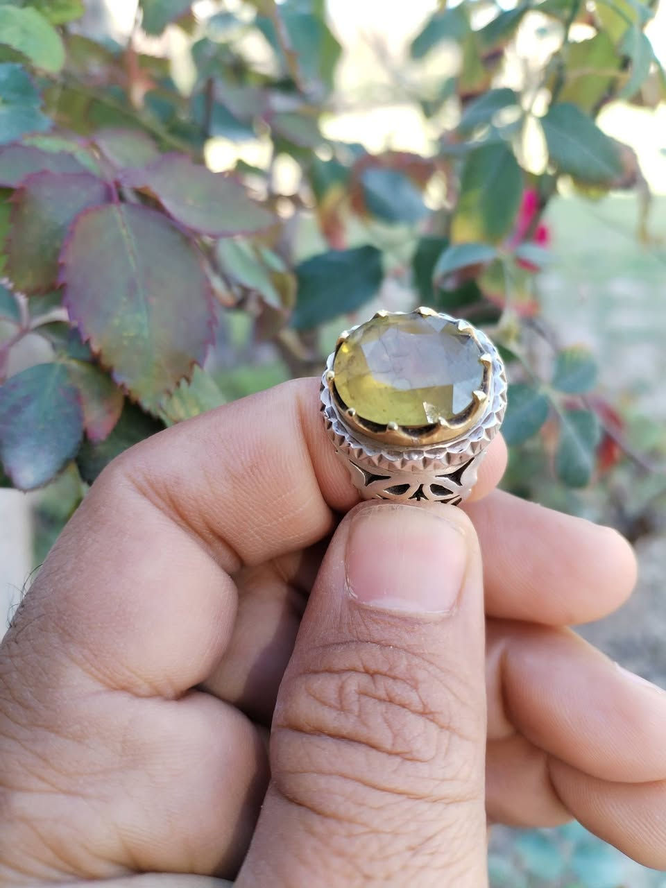 اسلام عليكم ورحمة الله خاتم ياقوت افريقي اصفر خامه قديمه فضه ثقيله يستحق الاقتناء
مع فصين داوودي السعر 125
*********** واتساب
