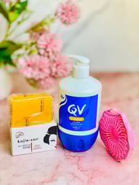 بكج العناية • صابونة كوجي سان • مرطب كيوڤي