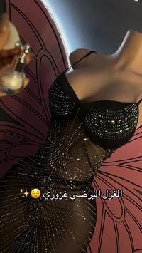 فستان لانجري • شيفون بستراس • فري سايز ٤٥-٧٥كغ