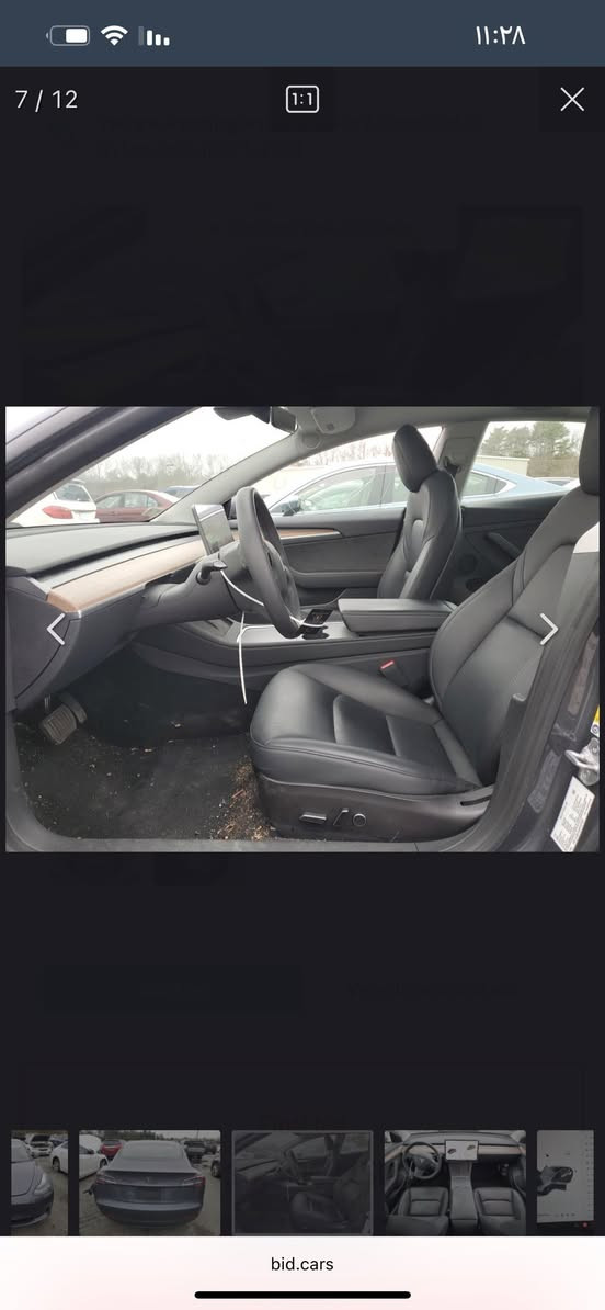 السلام عليكم 
تيسلا 3موديل 2023 رقم بغداد انكليزي ماشيه 25الف كيلو حادث ٣قطع بجم كبس صندوك وخلفيه كبس بطاريه كبس وكالة السعر نهائي 15000$ لاستفسار *********** وات ساب
