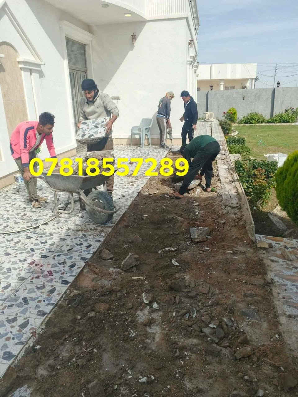 ***********📞سلام عليكم  /  يوجد كادر عمل جاهز /  تصعيد مواد /  تنضيف بيوت /  تفليش /  تكشيط /  دفن نهري /  شقلنه ليل ونهار /  ومعداتنه جاهزه  ومالك دخل بكلشي تأخذ شقل جاهز مني سلمني شقل وتأخذ شقل جاهز / ماعليك بس تصال على رقم /// *********** وسياره تجيك للبيت
