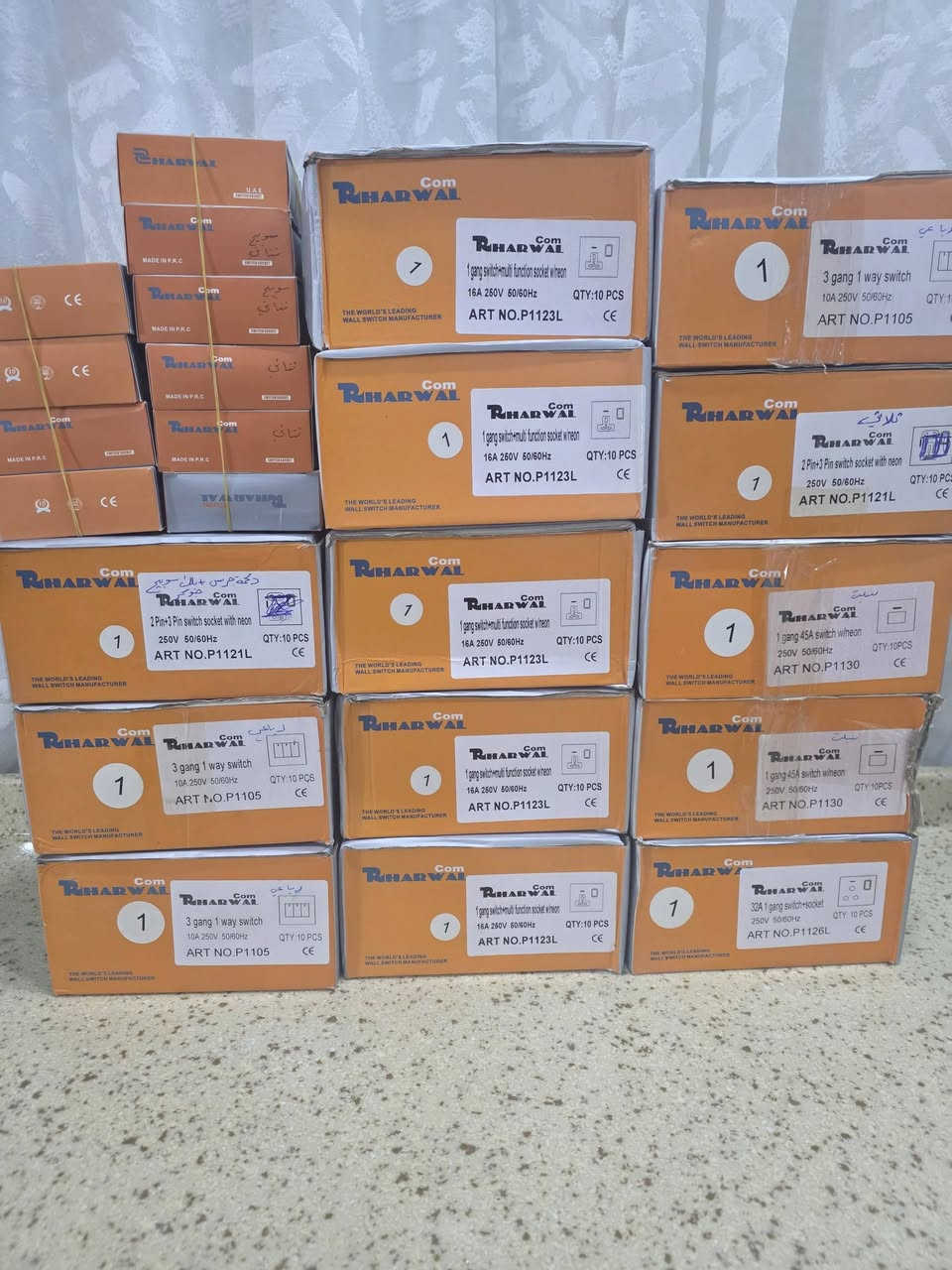 السلام عليكم 
عندي نقاط للبيع نوعيه جيده وسعر مناسب البيع شامل بدون تجزئه ابيعهن شلع القطعه على الف  ونص ما ابيع تجزئه وسعرهن كلش رخيص مكاني ناصريه الثوره .. للاستفسار المراسله خاص .
بلك سويج ١٣ امبير عدد ٥٥
بلك سويج صوبه ٣٢ امبير عدد ٩
دكمة سبلت حمراء عدد ١٨
دكمه رباعيه عدد ٣٠
دكمه ثلاثيه عدد ٨
دكمه احاديه عدد ٦
دكمة جرس عدد ٢
سويج ستلايت عدد ٤
كليتر مروحه عدد ١


**إذا كنت صاحب هذا الإعلان وتريد حذفه لأي سبب، رجاءا أرسل رسالة إلى الدعم الفني**