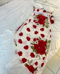 فستان بائعة الورد • فري سايز • توصيل مجاني