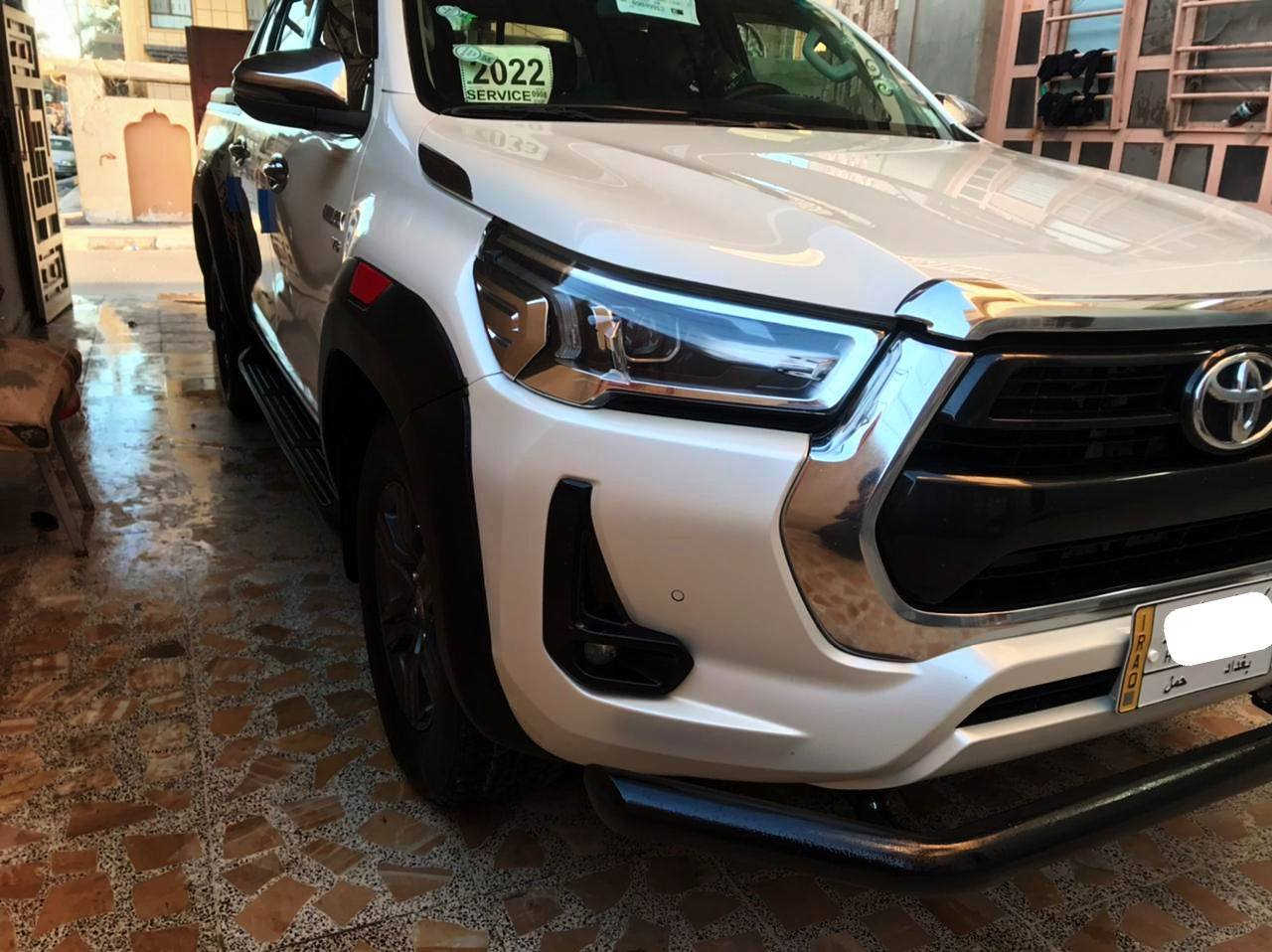 السلام عليكم هايلكس تي اردي 2022 ساز
محرك 6 سلندر 

سياره جديده ومامتعوبه اترايهة حلو ونصبتها حلوه 
رقم بغداد تحويل مباشر 

حساس كامره شاشه كشانه تبريد 
لون صدفي 

سياره بحاله الشركه 

مكان السياره فلوجه السعر اتصل 
***********
***********
