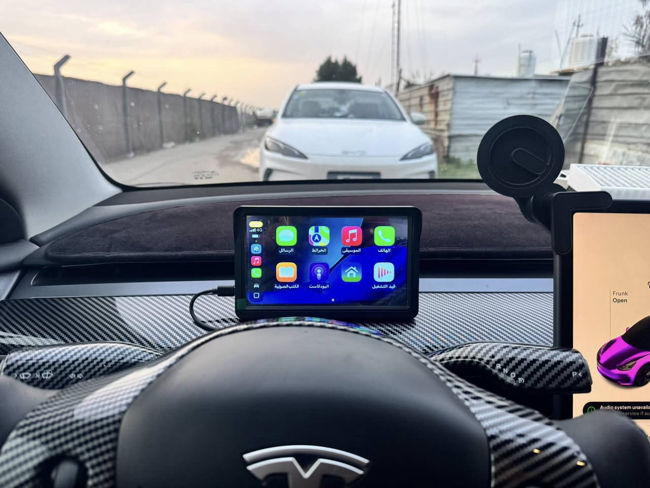 السلام عليكم شاشة ابل كار بلي واير لس وتشتغل اندرويد السعر 75 الف***********
