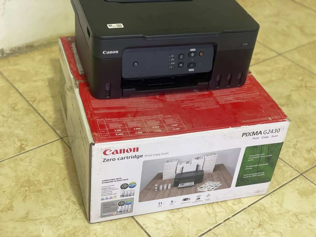 📣 للبيع طابعة كانون Canon G2430
🖨️ جديدة كليًا – فقط الكرتون مفتوح، غير مستخدمة.
✅ تطبع ملون وعادي.
💵 السعر: 100 دولار فقط


**إذا كنت صاحب هذا الإعلان وتريد حذفه لأي سبب، رجاءا أرسل رسالة إلى الدعم الفني**