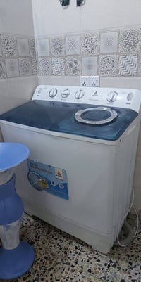 غسالة الحافظ اخت الجديد شغاله كله اي عطل مابيه تغسل بطانيه وتنشف بطاني...