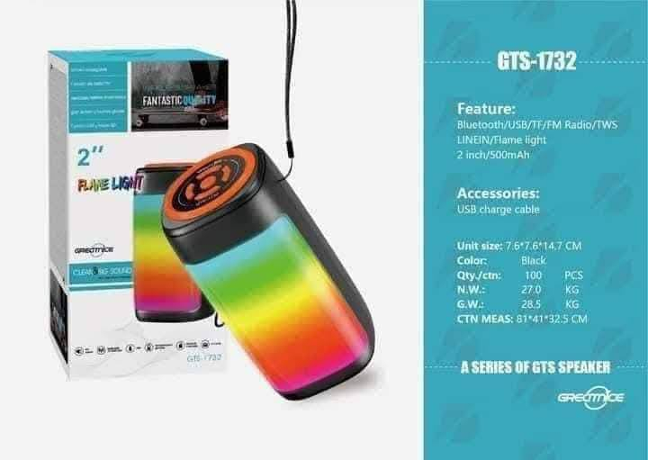 سبيكر بلوتوث 3 انشره دبل شاشة بانوراما Greatnice GTS-1741 

- 🔊حجم سبيكر 3x2 إنش تصميم مدمج يناسب كل الأماكن!
-  أضواء RGB متعددة الألوان
- 🎶 صوت واضح وصافي
- ⚡ شحن سريع وسهل
- 🔋 بطارية 1200 مللي أمبير استمتع بموسيقاك لفترات طويلة دون انقطاع
-  راديو لستمع لمحطاتك المفضلة في أي وقت 📻

حجز والاستفتسار واتساب 
***********📱
يوجد خدمة توصيل 🚕 
محافظات 5 الاف 
بابل المسيب 3 الاف 
المسيب حي العسكري 🏍️ مجاني
