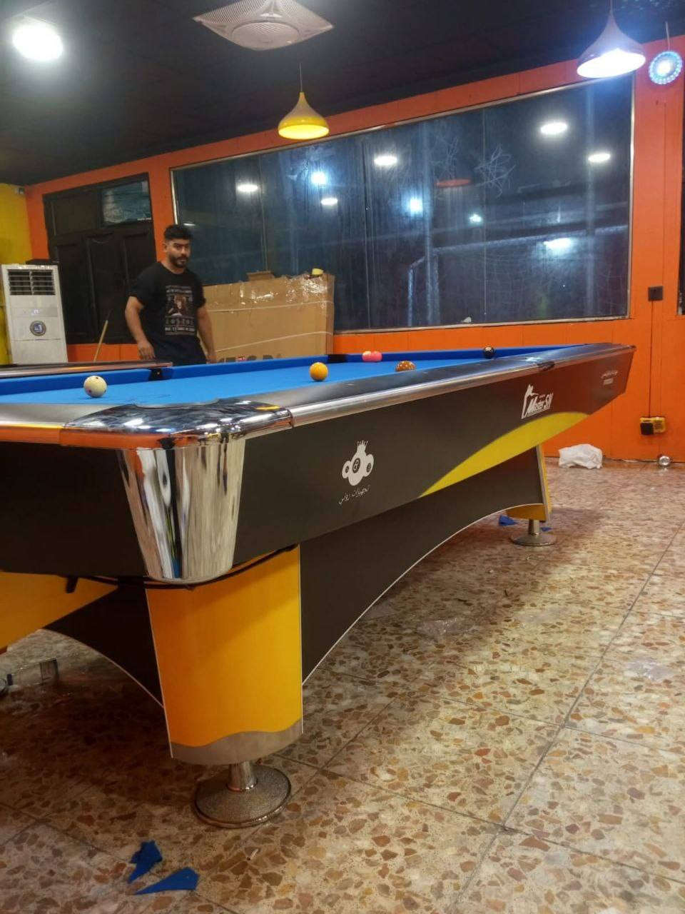 توفرت وجبه جديده من البليارد  بانواع مختلفه 
معا الضمان ولملحقات الضافيه 
يتوفر مستلزمات  بليارد 🎱  بجميع انواعه 
للبيع وشراء المستعمل ولجديد 
كادر خاص لتنصيب ول صيانة 
وكيد معا الضمان الستفسار خاص الوتساب ***********

