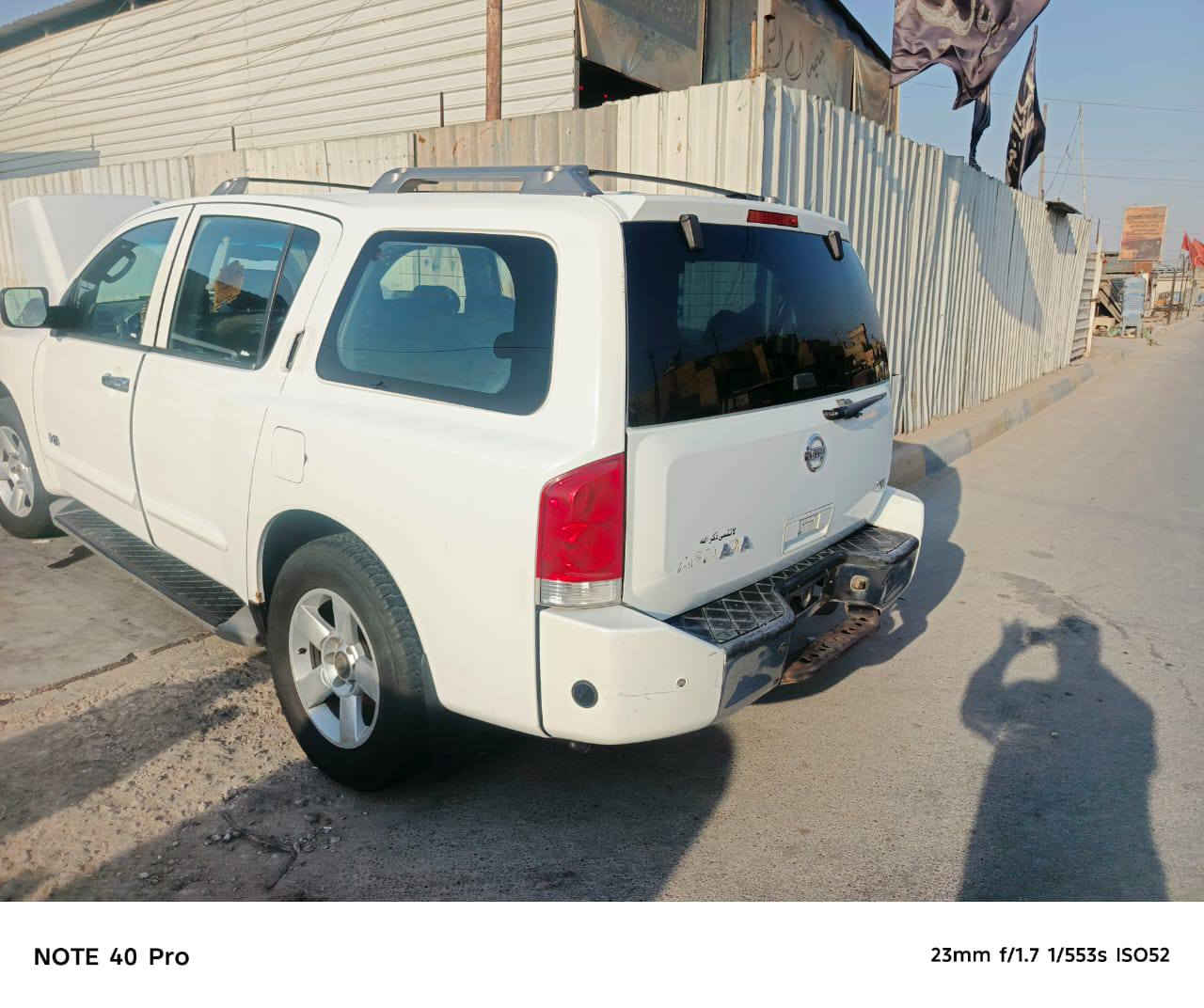 السلام عليكم ارمادا للبيع مديل ٢٠٠٧ رقم بابل دولي مكانه بغداد 
السيارة بأسمنة تحويل ثاني يوم ترايك وين متريد ابيعلك المكينة بيه صوت بيه منضومة غازالسعر ٦٥ وبيه مجال للاستفسار الاتصال ***********
