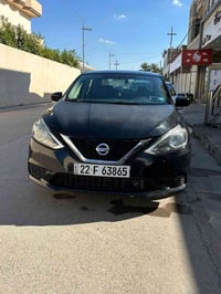 ✅نيسان سنترا ✅موديل 2019 ✅ وارد امريكي ✅ لون اسود  ✅الضرر _بونيد + باب...