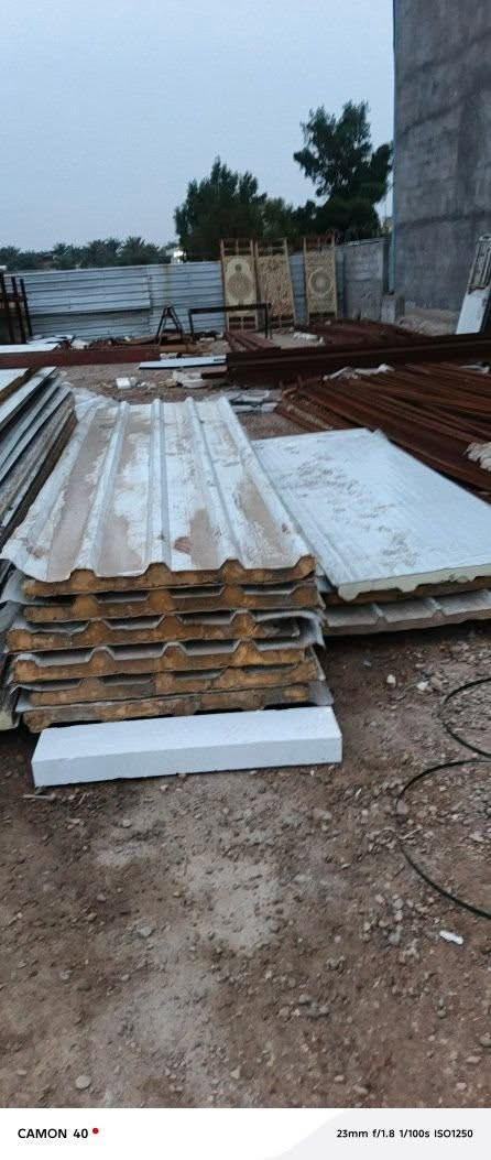 سندويج سقفي مستعمل 
الطول 4متر العدد 10قطع 
طول 3ونص العدد 6قطع 
العنوان الروابة مجاور جملونات الموسوي الايزوگام 
‏‪***********‬‏
