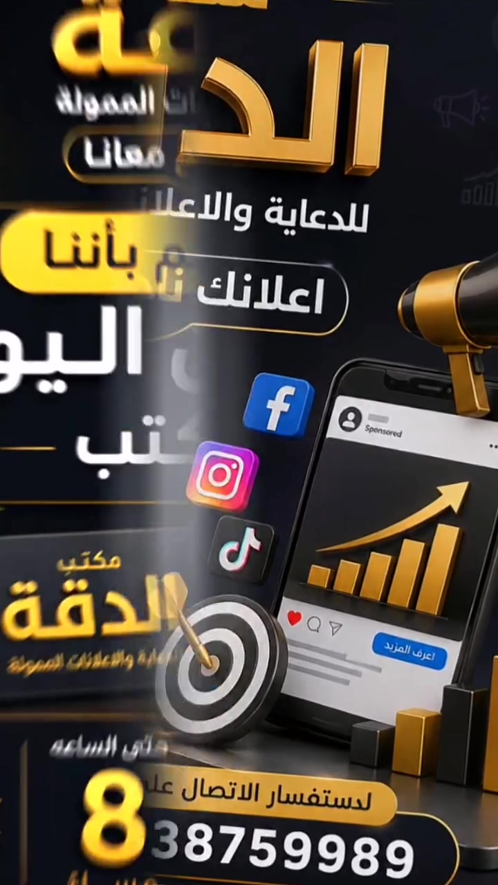 🚀 تريد مبيعاتك تضاعف؟ أعلن مع "الأول على بابل"
لأن مشروعك يستحق الظهور الأفضل، وفرنا لك أقوى باقة تسويقية في محافظة بابل وبأسعار تنافسية جداً!
واتساب مباشر *********** 
✅ لماذا نحن خيارك الأول؟
ترويج احترافي: حملات ممولة (فيسبوك & إنستغرام) بنتائج مضمونة.

تصوير ومونتاج: تصوير موقعي واحترافي يظهر منتجك بأجمل صورة.

دعم الـ Live: بيجات ذات وصول عالي جداً مخصصة لأصحاب (الأمازون والبضائع) التي تحتاج بث مباشر.

📍 العنوان: بابل - الحمزة الغربي - مجمع بيت عدنان (مقابل فلكة الساعه - قرب مطعم تعز اليمن - مجاور شركة برايم للتوصيل).

📞 للحجز والاستفسار:

اتصال: [***********]

واتساب: [***********]

#ترويج #بابل #تسويق_الكتروني #اعلان_مممول #الحمزة_الغربي
