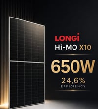 ألواح لونجي • Hi-MO X10 ٦٥٠ • بابل شارع ٤٠