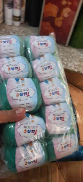 الي وصوني على 
كوكله خيط قطن
وصلتني هاي الالوان
خرازيةرياض المحاويل 
الشارع التجاري 
***********
