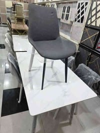 ميز طعام سيراميك • كراسي جلد اصلي • تكريت شارع الزهور