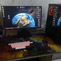 Pc كيس +شاشه + ماوس كيبورد سماعه i5 10400f 1660super ddr4 16 m.2 500gb...