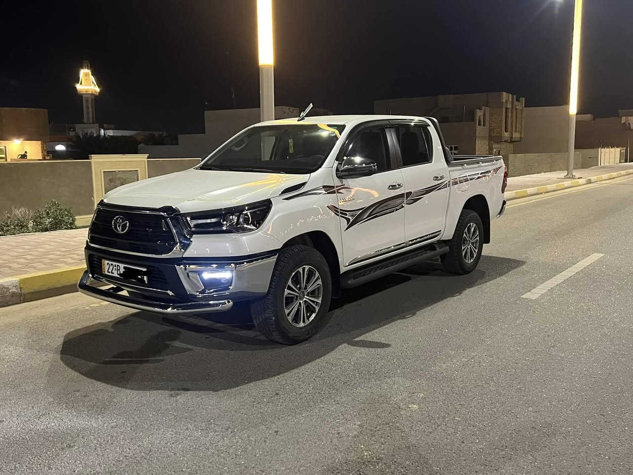 تيوتا هايلوكس فورويل سعودي 25
كير اوتماتيك ماشيه 3000السياره زيرو
جكه ابره مابيها رقم اربيل الجديد تحويل او وكاله

السياره جاهزه من دوشمه درع وهوك خلفي 

سعر 385وبيها مجال
مكاني الرمادي 

***********
