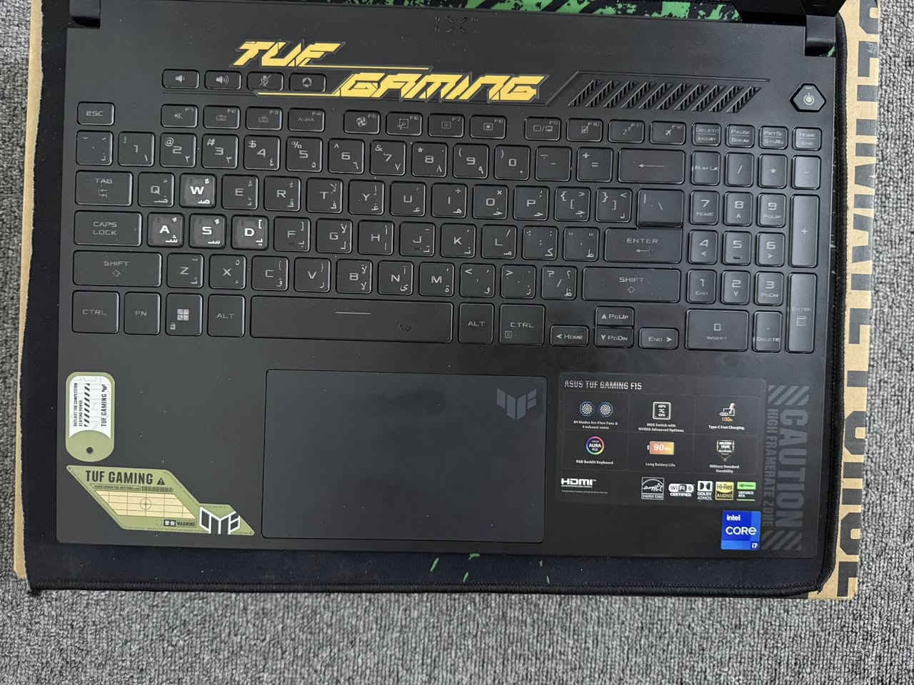 TUF15 Gaming
كل التفاصيل مذكورة 
*********** واتساب
