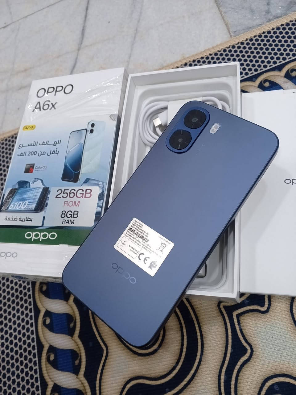 السلام عليكم جهاز oppo A6X للبيع طك كارتون بس معرب جهاز ما حاط بي حساب اصلآ مفتوح منل جيس تجي تفحص ذاكره 256/16 لون ازرك عله بنفسجي سبب البيع اني متعود عل ايفون وجبته وما اعرفله شاحنه 58واط بطاريه 6100 اخوان اني اخذته ب 250 ورايده ب 240 للتواصل *********** رصيد
