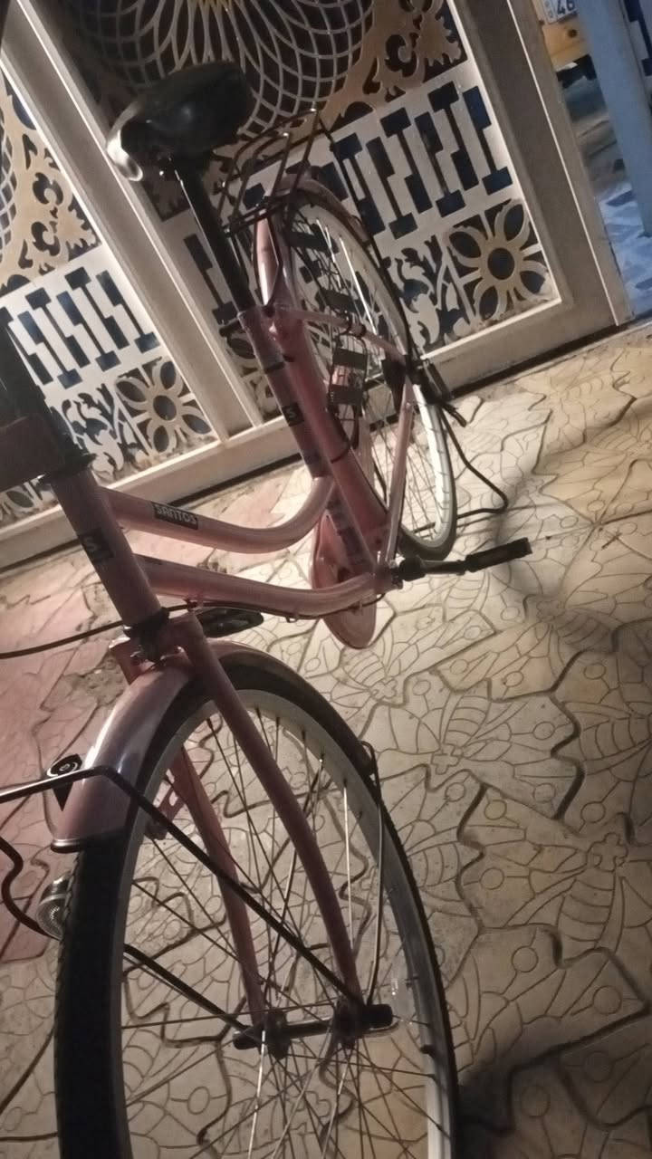 السلام عليكم بايسكل بناتي ياباني نضيف حجم26 بس بي طكه خفيفه مثل ما موضح بلصوره موديل 2020 السعر 130 وبي مجال قليل مكاني 
حي العسكري 
الانتصال على الرقم او واتساب *********** 
مكلف بلنشر
