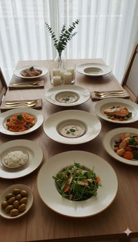 لمسة الطبيعة الدافئة على سفرتك 🤎✨ ​لأن الأناقة تكمن في التفاصيل الهادئ...