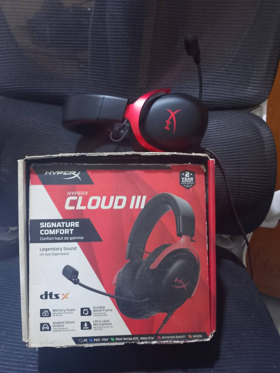 سماعة Hyper X cloud lll
مراوس وية سماعة وايراس بس كون نوعية زينة 
سبب المراوس الواير مالها ضوجني 
سماعة جديدة مو اوبن بوكس صارلها سنة عندي استخدام متوسط


**إذا كنت صاحب هذا الإعلان وتريد حذفه لأي سبب، رجاءا أرسل رسالة إلى الدعم الفني**