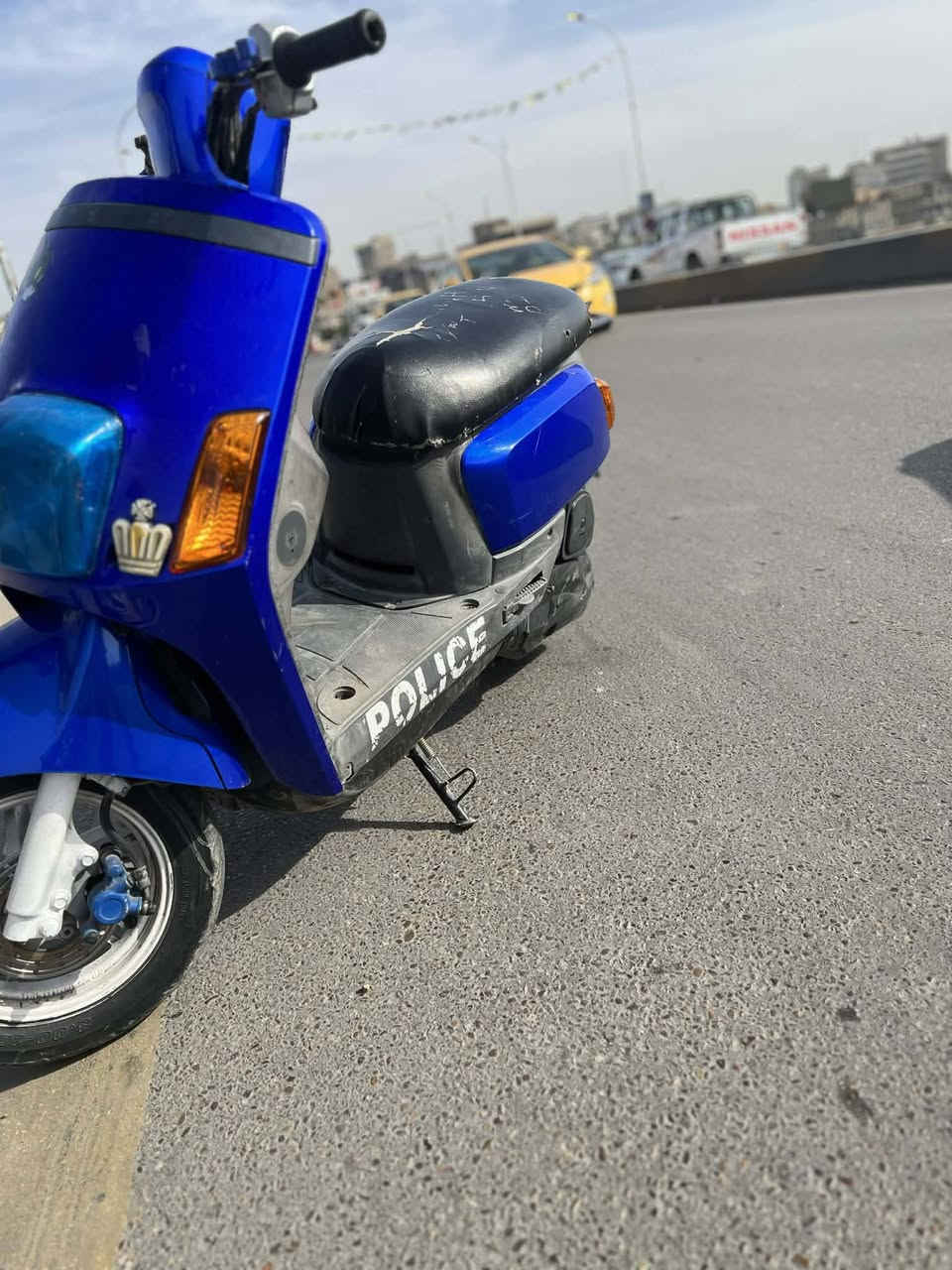 بغداد البياع
سلام عليكم دراجه بوليس مسطره للبيع او مراوس نوزل  120 بوشه بلاديه 49 شغاله سلف كهربائيات كلها شغاله شلعه ومعدل خير من الله عنوان بغداد البياع الرقم ***********
سعر 650 وبيها مجال
