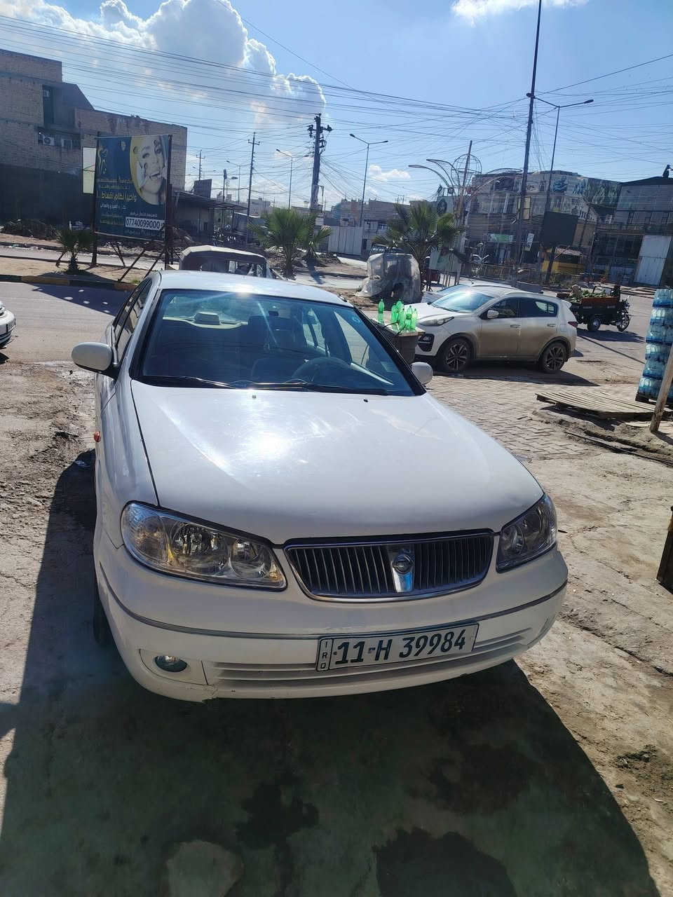 السلام عليكم
سني ياباني قبغ ابيض موديل ٩ رقم بغداد انكليزي هزه ما ساقطه  مابيها اي تبديل بيها كن قطعه صبغ اثر اشخوط بس اني اكلك حزام
تمشي١٢٠
ادك جرس  تفتح قبغ محرك هيه مشتغله تطفى السيارة كير محرك كفاله برغي ممفتوح منه بيها ٤ بيها كم قطعه صبغ
 صدر امامي خلفي جديد كهرباءياتها كلها شغاله سنتر لوك جام كهربائي ٤ اريد مراوس ب سوناتا ٩ او ١٠ بغداد ابيض
نتراهم ع الفرق ***********
سعرها ٩٥ مكاني بغداد الحسينية مال راشديه
