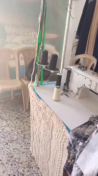 عندي محل خياطه كامل جديد استعمال شهر مكينة صناعي ومكينه اوفر اوتي كامل...