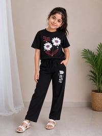 تراك بناتي • أسود • درزن