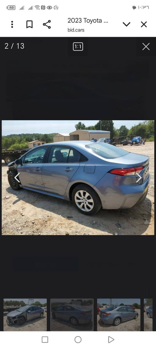 السلام عليكم كورلا موديل 2023 LE السيارة رقم سليمانيه جديد دولي تريد تحويل وكاله موجود حادث السيارة كما موضح في الصور شبر بخشم البنيد وشبر بهاذا الجاملاق لمفتوح ومرجعينه عدا هل شبرين السيارة كلين السيارة ماشيه 21 ميل يعني 36  الف المكان ديالى قضاء المقداديه رقم صاحب السيارة *********** 
موجود واتساب همين 
تحياتي للجميع..
