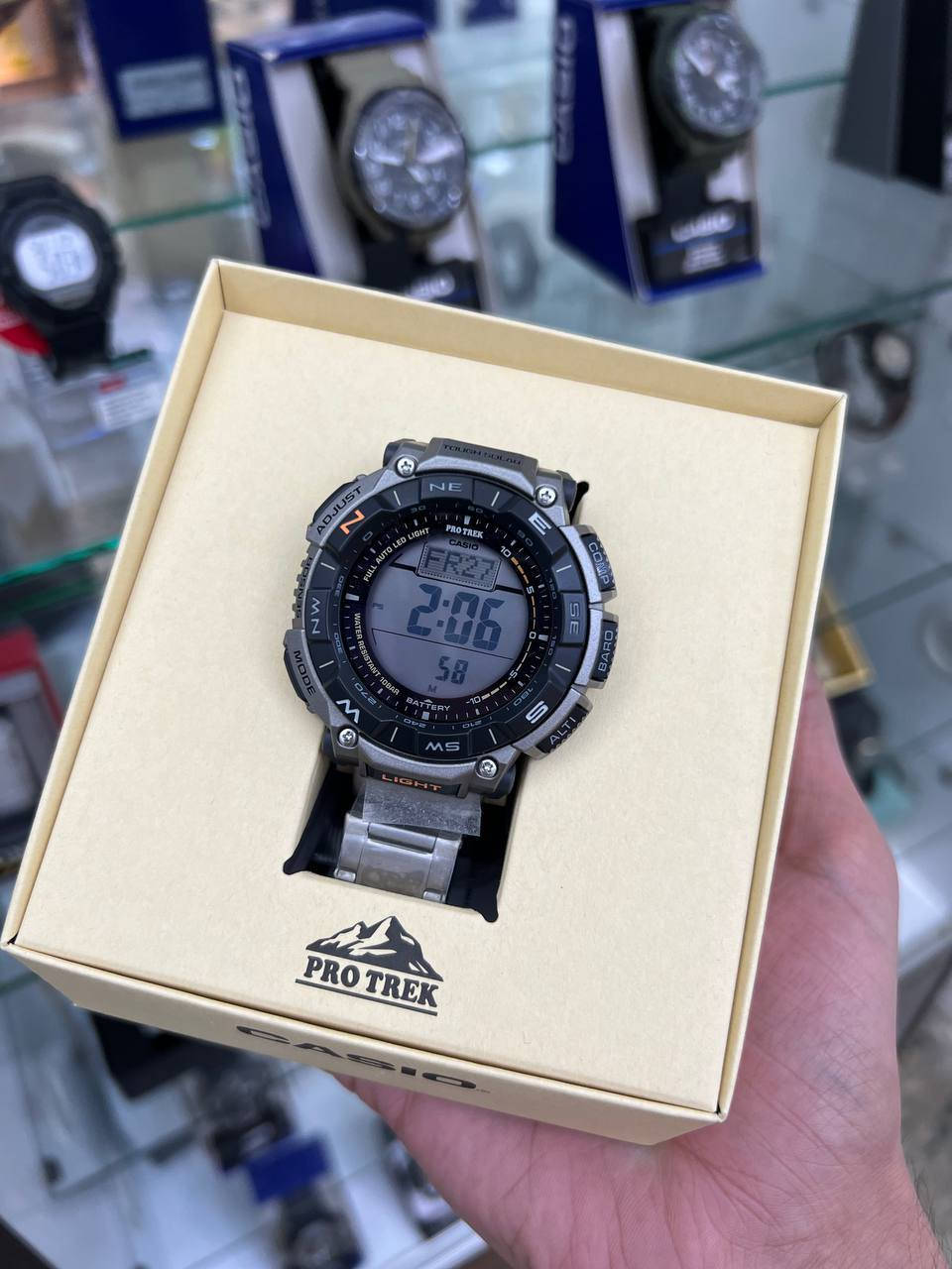 كاسيو بروترك تيتانيوم
جديد / ضمان سنة
رقم الموديل PRG-340T
قطر الساعة 51
وظائف ومهام متعددة

للاستفسار *********** واتساب
العنوان / م الصدر شارع الداخل ق12
تليگرام https://t.me/OscarForWatches
#اوسكار #الاصلي_والمضمون_فقط
