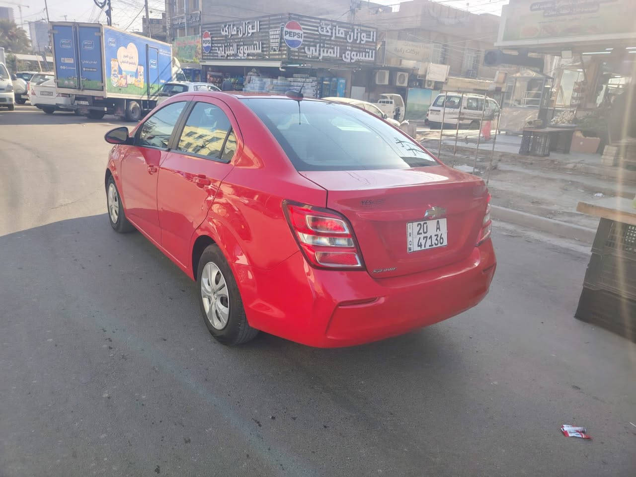 شوفرليت سونك ٢٠١٩ 
 كفالة كير ومحرك 
سونار مرفق مع الصور 
بدون دواخل بدون ايرباك 
مكان السيارة بغداد 

***********
