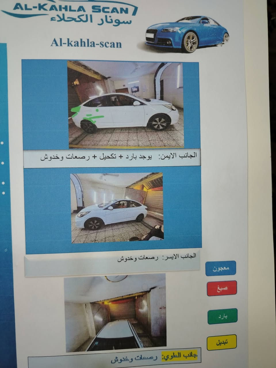 سلام وعليكم
اكسنت موديل ٢٠١١ فول عده الفتحه 
صدر جديد تخم تاير جاهزه  مكينه ١٦٠٠ قطرتين 
السونار موجود بيه بارد خفيف فقط  بلجاملغ والباب الخلفي مكاني بغداد حي الجهاد ***********
