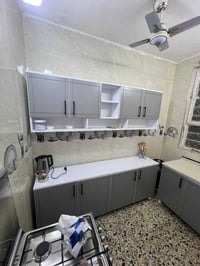 من داخل بيت الزبون 🌷 كاونتر خشب قياس مترين وسنك متر وعشرين مرمر  السعر...