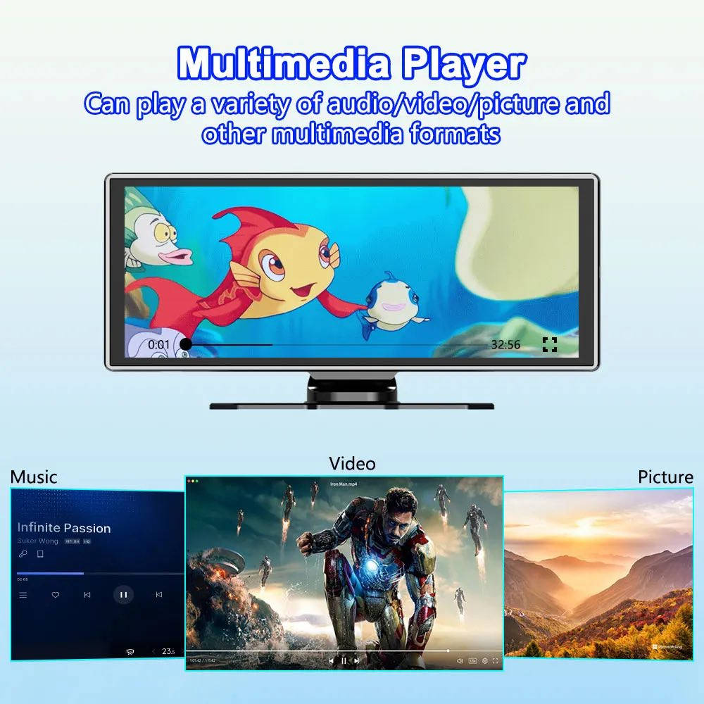 يتوفر شاشه بهذا الشكل قياس 11 انج
تدعم الخرائط و ابل كار بلي 
والاندرويد اوتو
كافة التفاصيل مذكوره بالصور
50 الف مع التوصيل
***********
***********
