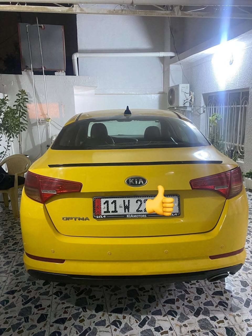 السلام عليكم للبيع فقط اوبتما 2012 وارد كوري محرك 2000 جاهزه من كلشي رقم بغداد تحويل مباشر هزه جديده مصفره هيئة مصبوغه صبغ جديد مبدل بيها گبع قماره 
التكم سليمه مابيها شي شاصي سليم سونار موجود مكان السياره بالرمادي 
السعر 82 بيها مجال 
***********
