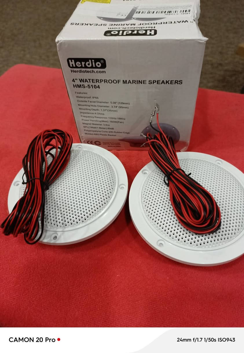 السلام عليكم
مكبرات صوت نوع هيرديو مقاومة للماء كلش مرتبه 
اعلى سعر وبالعافيه


**إذا كنت صاحب هذا الإعلان وتريد حذفه لأي سبب، رجاءا أرسل رسالة إلى الدعم الفني**